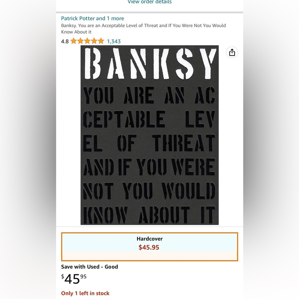 Banksy hardcover book